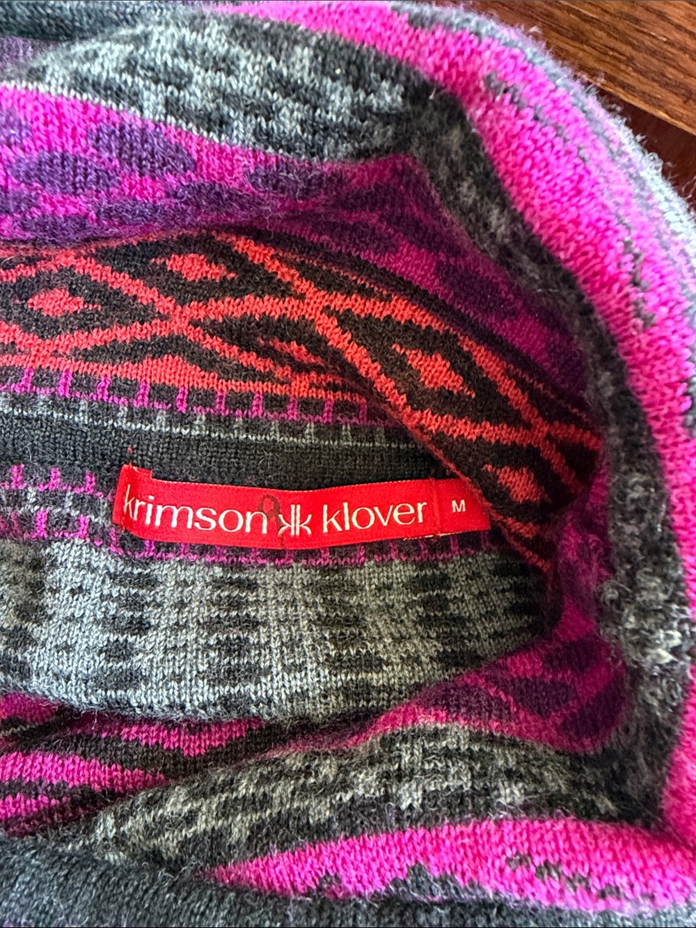 Krimson Klover Striped tunic Sweater in Purple, Pink and Orange - Picture 4 of 5